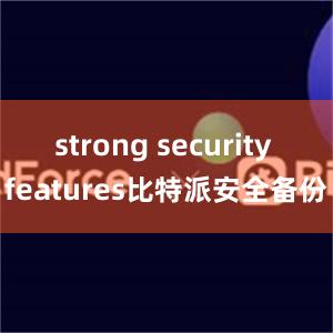 strong security features比特派安全备份